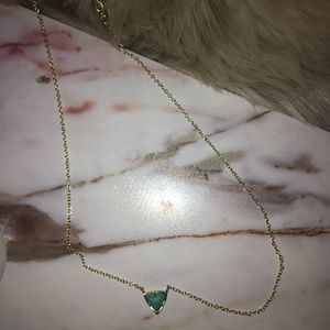 Dainty turquoise and gold Kendra Scott necklace
